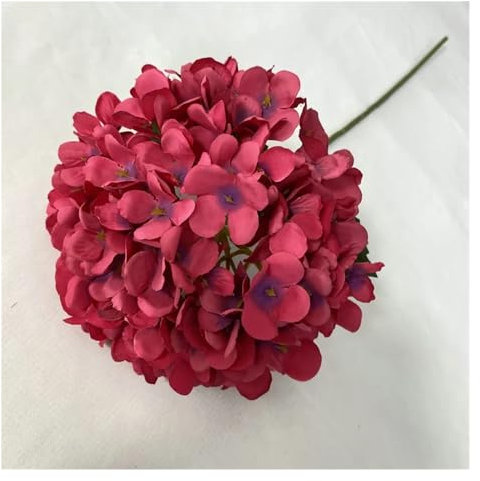 Fleurs Artificielles Hortensia Fleurs artificielles en soie bon marché, bouquet de mariée, décoration de mariage, nouvel an, accessoires for la maison, arrangement de plantes en vase Hortensia(Rose re