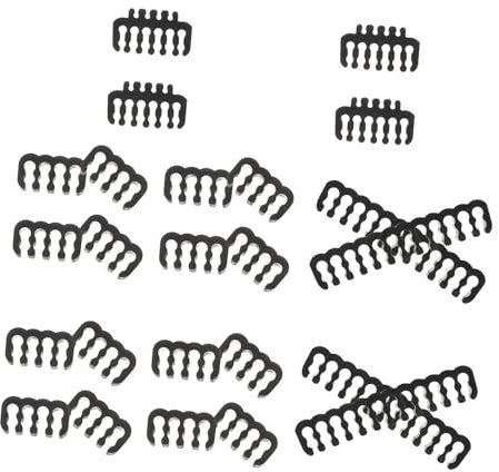 FONDOTIN 24stücke Teiliges Kabelmanagement Pc Kabelorganisator Mit Drahtkamm Für Effektive Kabelführung Und Ordnung Langlebig Und Vielseitig Einsetzbar