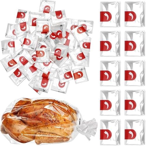Roasting Bags for Oven with Ties, Oven Bags for Roasting Chicken, Fish, Meat Vegetables, Turkey Roasting bags for Oven & Microware(20 PSC)