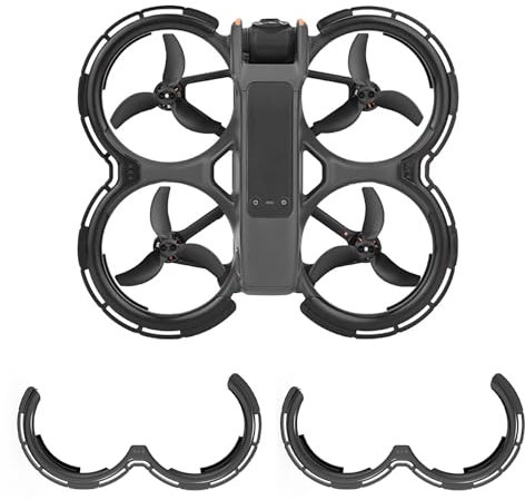 Yunlaishaocer Avatar 2 Propellerschutz für DJI Avata, Drohne Protective Bumper, Collision Shockproof Prop Protector für DJI Avata 2 Fly More Combo Drohne Zubehör-Schwarz