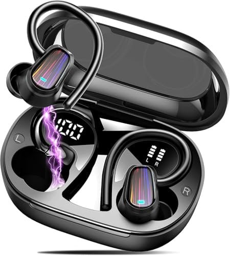 OYIB Cuffie Bluetooth Sport, 2025 Auricolari Bluetooth 5.4 con 3D Stereo HiFi, 50Ore Cuffie Wireless In Ear CVC 8.0 Cancellazione Rumore, IP7 Impermeabile Cuffiette, Cuffie Senza Fili per Sport