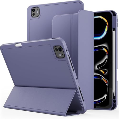 ANZOAT Schutzhülle für iPad Mini7 Mini6, mit Stiftschlitz, Lavendel, Mini 6