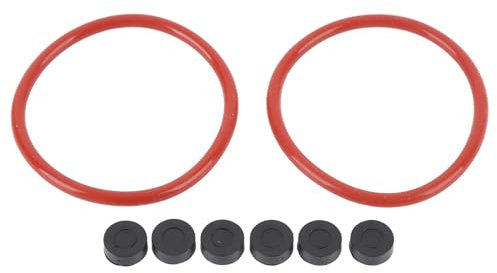 SENECESLI Glue Tape Adapter Rubber -o -Ring, 6 Farmers Puck Light Band Adapter Rubber Seals Repair Kit Exactly for Studio (Black)