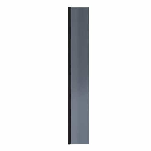 Blümme 300 x 1950mm Bathroom Grey Walk in Shower Enclosure Wet Room Return Panel 8mm Easy Clean Glass