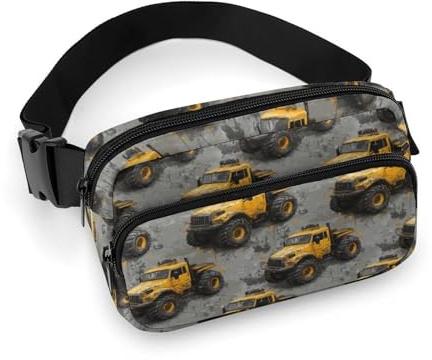 Gürteltasche für Damen, Retro-Design, Gelb