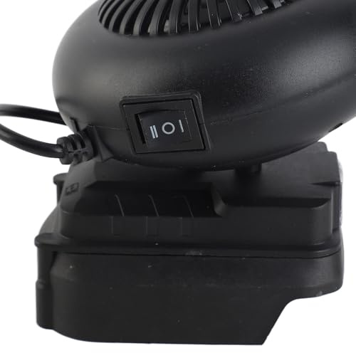 Bewinner Kleiner Raumheizung 170W, 2 Getriebe Elektrische Heizungslüfter 18 -V -Batterie, Kompatibel mit BL1815 BL1820 BL1830 BL1840 BL1850 BL1860 Tragbarer Arbeitsplatzheizung