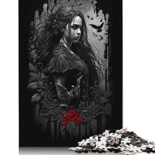 Puzzle für Erwachsene, 1000 Teile, Geschenke, Gothic-Puzzles, Puzzles für Erwachsene, Lernspiel, Herausforderungsspielzeug, 38 x 26 cm/1000 Teile