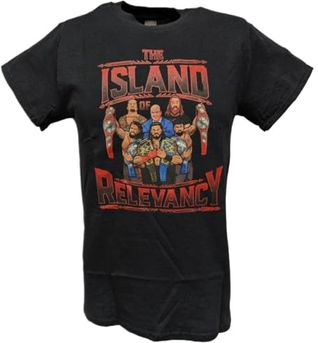Bloodline Roman Reigns Paul Heyman Island of Relevancy T-Shirt Black XXL