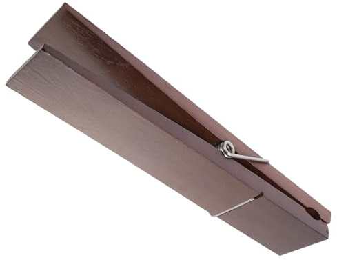 Alasum Pince à Linge Décorative Marron en Matériau Synthétique, Grosse Pince à Serviette Facile à Installer et Retirer, pour Salle de Bain ou Salon de Beauté