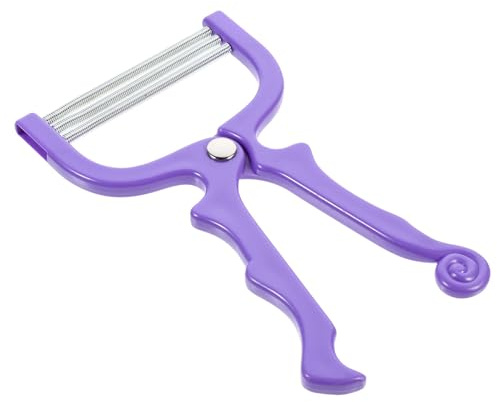 Manueller Gesichtshaarentferner aus Abs und Edelstahl, Violett Zufällige Farbe