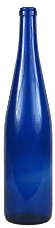 12–750 ml Bleu cobalt Hock Verre Bouteille de bouteilles de vin pour votre Arbre