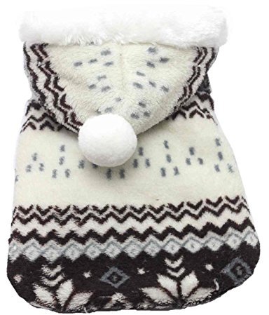 SAMGU Hundekleidung Warm Weihnachten Hundepullover Kapuzenpullover Braun M