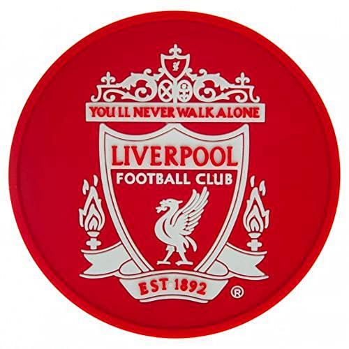 Liverpool Football Club Official Red Silicone Rubber Coaster Badge Crest
