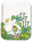 Mumins - Tablett, Birke -Snorkfräulein im Sommer- 27x20 cm