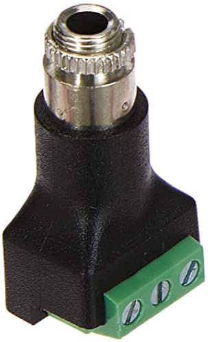 DeLOCK 65878 3 pin 3,5 mm Schwarz, Grün, Edelstahl - Kabelschnittstellen-/adapter (3 pin, 3,5 mm, Weiblich, Schwarz, Grün, Edelstahl)
