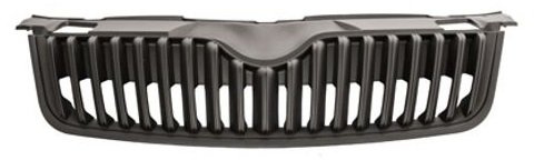 TVP Trade Vehicle Parts.co.uk Compatible With Front Main Centre Grille Mat-Black Fabia 2010-2014