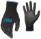 GREASE MONKEY Gorilla Grip Handschuhe, Max Grip, Allzweck-Arbeitshandschuhe, rutschfest, Nylonschale, Größe L, 5 Paar, Schwarz