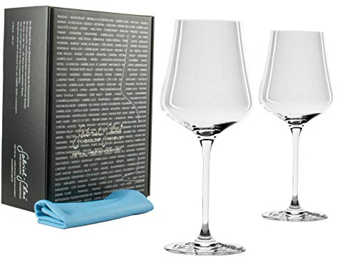Palatina Werkstatt ® Gabriel-Glas | Standart Edition 2er Set | sensationelles Weinglas/Universalglas | 150 Gramm | spülmaschinenfest + spezielles Pflegetuch