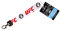 Pro Specialties Group UFC Unisex UFC Lanyard Wristlet Logo/Handschuh Weiß