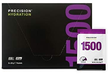 Precision Hydration Electrolyte Drink Mix - No Artificial Ingredients, Multi Strength Electrolyte Powders - Individual Waterproof Servings - Gluten/Dairy Free (1500mg/L - Purple Packet, Pack of 80)