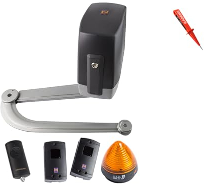 Hörmann VersaMatic P1 BiSecur Serie 3 Drehtorantrieb 1-flüglig + 1x Handsender HSE4 BS + Lichtschranken EL301 + Warnlicht SLK EADAMS Set 5in1 SK