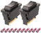 Gebildet 2pcs 5pin DPDT DC12V 24V Universal Momentáneo Interruptor Elevalunas Eléctrico Botón de Ventanilla para Coche Auto