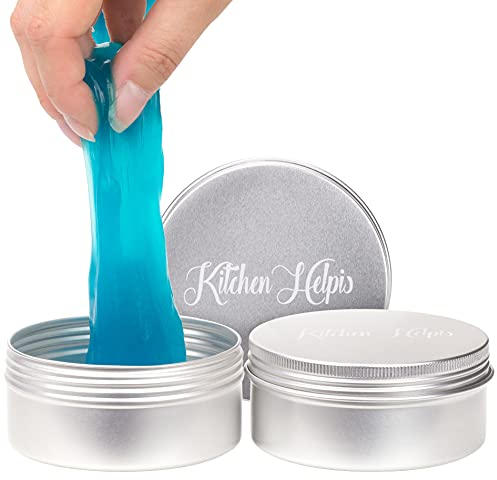 Kitchen Helpis® 2X Set Reinigungsknete für Tastatur Reinigung 150 g, Reinigungsgel universell einsetzbar, Typenreiniger für Laptop, Reinigungsgel Auto & Cockpit, Keyboard Cleaner, Reinigungsschleim