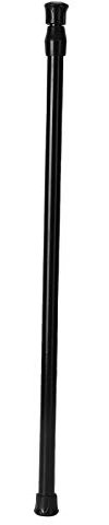 Salaty Varilla de tensión, Varilla de Cortina Negra, Acero telescópico con Alto(40-70 Diameter 1.3cm Thin Rod)