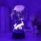 Anime LED Nachtlicht Schlafzimmer Dekoration Atmosphäre Kozeume Kenma Lampe Haikyuu Kenma 3D Illusion Licht Kinder Geburtstagsgeschenk-16 Farbe mit Fernbedienung