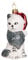BRUBAKER Katze mit Decke und Weihnachtsmütze Rot Grün - Handbemalte Weihnachtskugel aus Glas - Mundgeblasener Christbaumschmuck Figuren Lustig Deko Anhänger Baumkugel - 9,1 cm