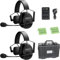 Came-TV Kuminik8 Wireless Intercom Headset System with Noise Cancellation, 1500ft Team Communication Group Talk, Zero Delay Mute Function Single-Ear Headset Film Production Sport Event 2 Users