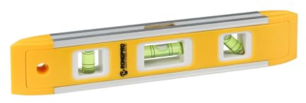 RONGPRO 9 Inch Torpedo Level, Magnetic Box Level with 45°/90°/180° Bubbles, Shock Resistant Bubble Level Tool for Measuring