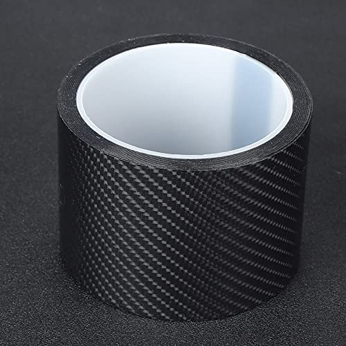 Ymiko Adesivo in Fibra di Carbonio, Pellicola Protettiva in Fibra di Carbonio Nera Adesivo AntiGraffio per la Protezione del Bordo della Portiera Dell'auto(7CM*3M)