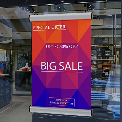 GGMMÖBEL Montana | 4-er Set | Posterschiene | Posterleiste | Posterrahmen | A2 | Alu