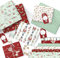 Papierdrachen 6 Bögen Weihnachts Geschenkpapier 60x40cm bedruckt - 6 verschiedene Designs hochwertig auf 100g/m² Papier und 12 Geschenkanhänger (5x10cm) - Motiv Nussknacker Set 12