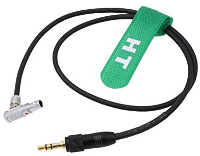 HangTon Cavo audio per fotocamera Sony D21 D11 Sennheiser Wireless EK500 Alexa Mini/RED V-Raptor/Z CAM E2, blocco da 3,5 mm a 5 pin ad angolo retto 50 cm