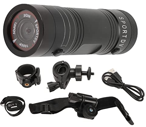 Motorradhelm-Kamera, HD 1080P Sport-Action-Kamera 120 Grad Weitwinkel Wasserdichte Helm-Videokamera, Geräuscharmer Kompakter Fahrrad-Sport-Videorecorder mit Mikrofon für Skifahren, Radfahren