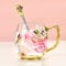 Wisolt Flower Tea Cup Personalised Gifts for Women Glass Coffee Cup Mug Birthday Gifts for Her Mum Teacher Friends Anniversary Valentines Christmas Mother's Day Gifts, Pink Butterfly-s
