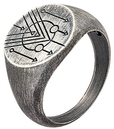 cai Herren Ring 925/- Sterling Silber Mattiert Silbergrau 274270295