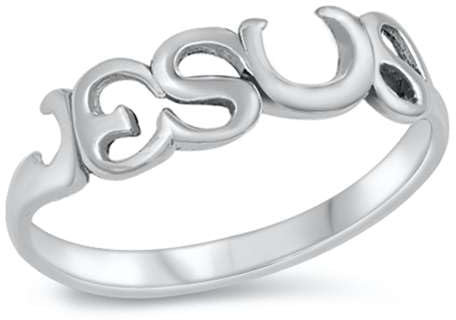 Joyara Sterling Silber 925 Jesus Ring