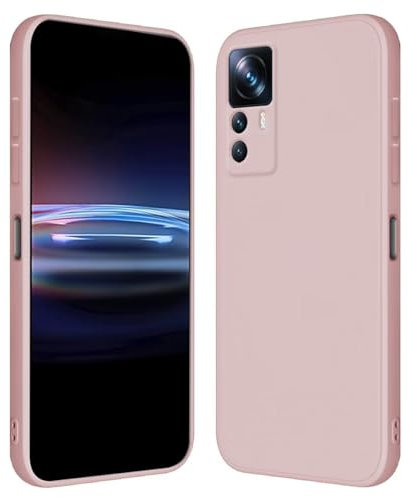 RankOne Hülle für Xiaomi MI 12T Pro (6.67 Inches) Weiche TPU Silikonhülle - Sandpulver