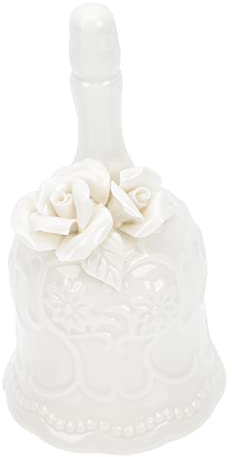 NUOBESTY Keramik-Glocke Klassisch Handglocke Restaurant-rufglocke Serviceglocke Kunden-servierglocke Tischglocke Retro-dinnerglocke