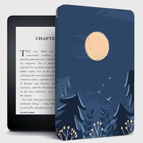 Étui pour Kindle Kindle Touch 2014 (Kindle 7Ème Génération) Étui Étanche pour Liseuse Kindle Paperwhite,avec Mise en Veille/Réveil Automatique,Kindle 7Th,2014,Night Jungle