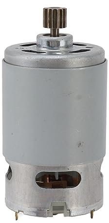 Fockety Motor RS550 CC de 8,2 Mm, Micromotor de Engranaje de 14 Dientes, Motor de Sierra Eléctrica de 21 V 29800 Rpm para Mini Sierra, Sierra Alternativa, Sierra Manual de 18000 Rpm para