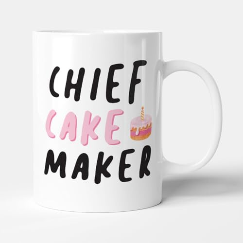 Victorian Printing Co - Chief Cake Maker - Baking Gift Mug, Ceramic, 11fl.oz.
