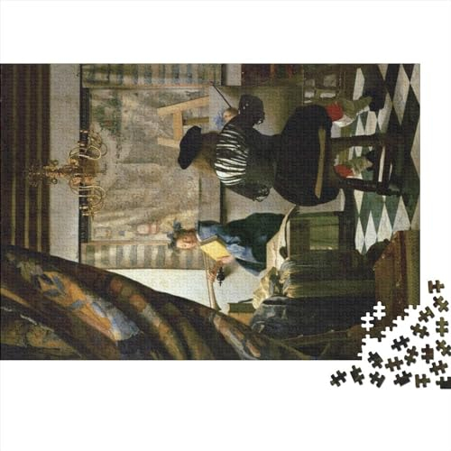 Johannes Vermeer Puzzles, Weltberühmte Gemälde Puzzle 1000 Pieces, Museum Jigsaw Puzzle for Adults, Kunst Puzzle, Jigsaw Puzzle Board Puzzles, Impossible Puzzle