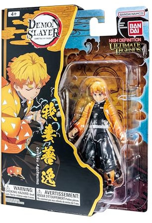 Bandai Ultimate Legends Zenitsu Agatsuma Action Figure | Figura di anime Zenitsu da 12,5 cm con 27 punti di articolazione e accessori | Personaggi da collezione di anime e manga Merch