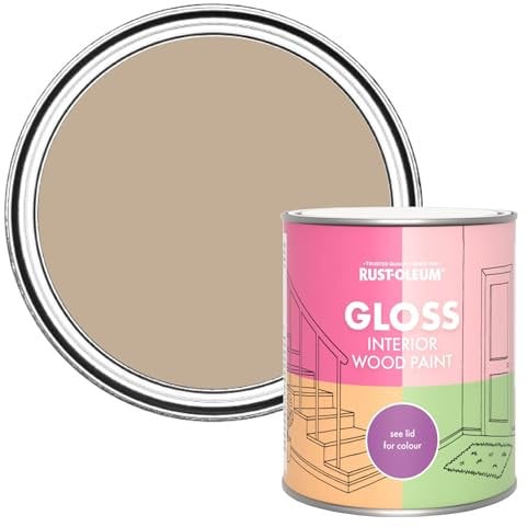 Rust-Oleum Brown Interior Wood Paint in Gloss Finish - Salted Caramel 750ml