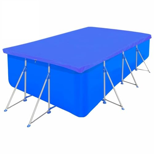 ARKEM Poolabdeckungen 2 STK. PE Rechteckig 90 g/m² 394x207 cm Langlebig UV-Resistente, Sommer Winter Pool Abdeckplane