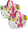 Assortiment de Chocolats de Pâques | 2 Paniers Roses garnis de 40 Friandises : KINDER Schokobons, Moulage Lapin, Figurines et Œufs | Idéal à Offrir, Cacher ou comme Décoration de Pâques
